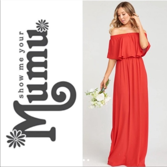 Show Me Your MuMu Dresses & Skirts - Show me your mumu Hacienda red Maxi dress XL